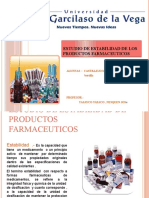 Estudio de Estabilidad de Los Productos Farmaceuticos