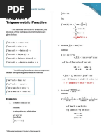Indefinite Integration | PDF | Trigonometric Functions | Sine