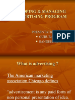 Developing & Managing An Advertising Program