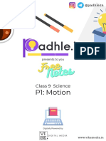 PADHLENOTES 9 SCIENCE CH8-Motion