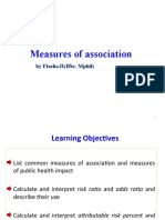 Measures of Association: by Fisaha.H (Bsc. Mphil)
