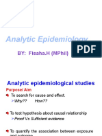 Analytic Epidemiology: By: Fisaha.H (Mphil)