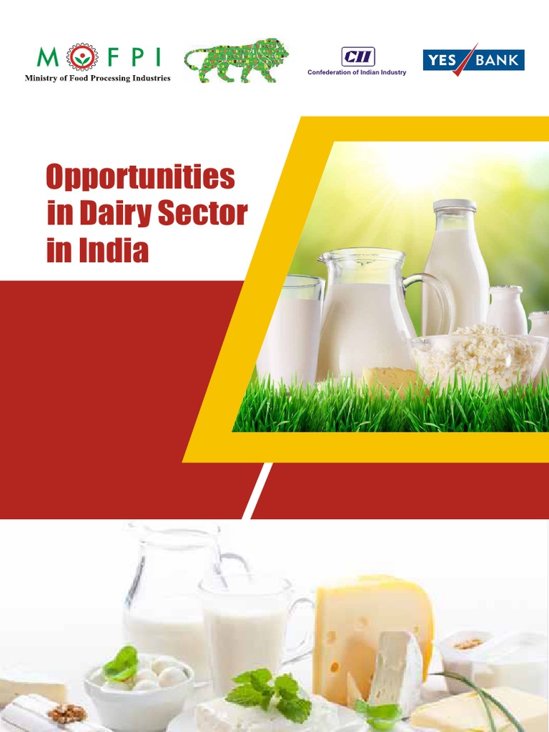 Opportunities in Dairy Sector in India PDF Economies