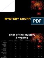 Mystery Shopping Report
