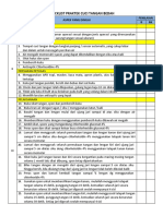 Checklist Praktek Cuci Tangan Bedah Revisi