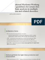 HOM (International Myeloma Working Group Guidelines For Serum-Free Light Chain Analysis in Multiple Myeloma and Related Disorders)