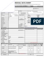 Revised Personal Data Sheet (PDS)
