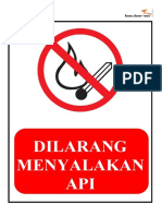 Dilarang Menyalakan Api