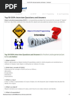 Top 50 Oops Interview Questions and Answers: Java PDF C# PDF C++ Programming Java Programming