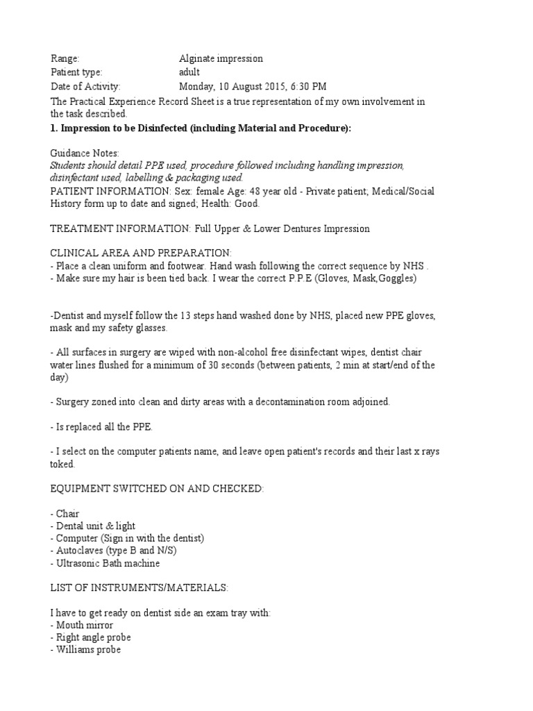 Impressions 1 PDF Disinfectant Pathogen