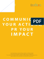 Communicate Your Actions PR Your Impact