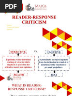 CO3 Reader Response Criticism