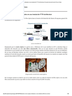 Análisis de Los Equipos Utilizados en Una Instalación FTTH de Movistar - Proyecto Innovación Sobre Fibra y Redes