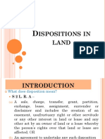 Dispositions in Land