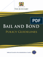 Bail and Bond Policy Guidelines