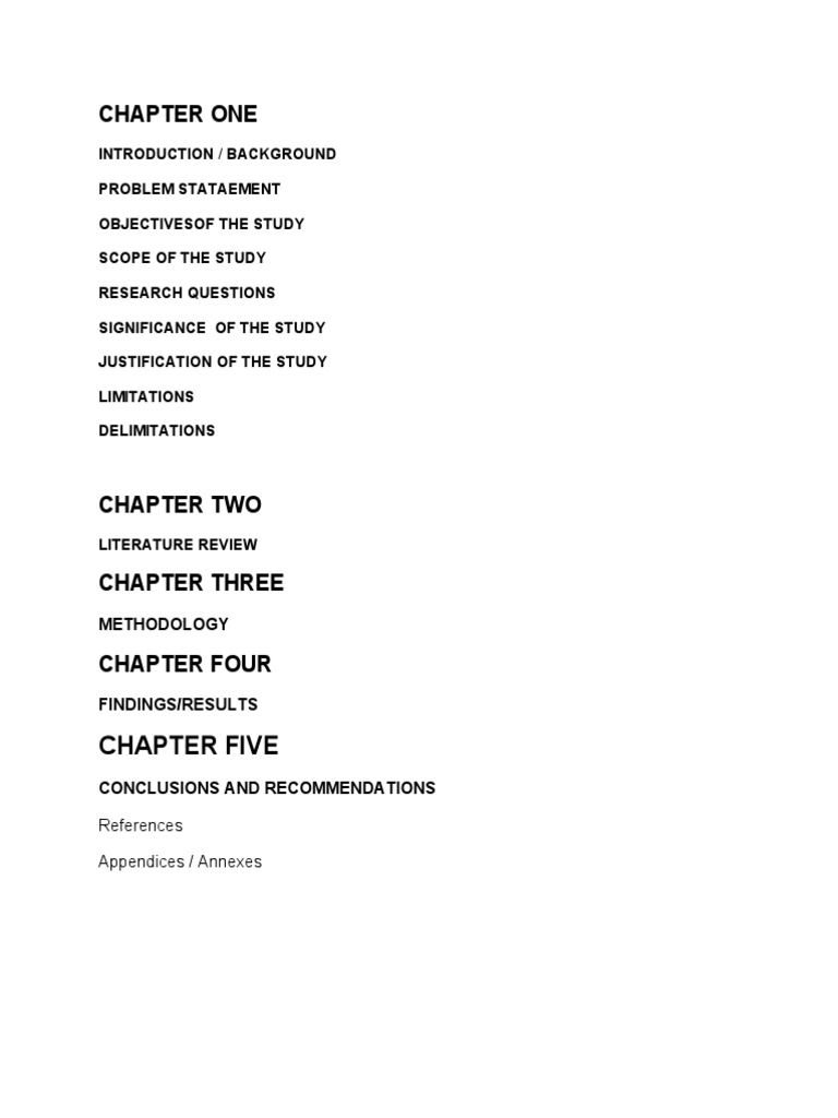 Research Study Structure Overview | PDF