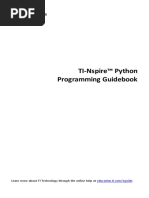 TI-Nspire Python Programming Guidebook EN