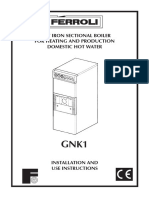 Cast Iron Sectional Boiler For Heating and Production Domestic Hot Water