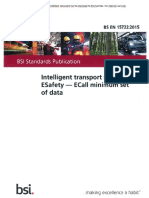 Intelligent Transport Systems Esafety - Ecall Minimum Set of Data