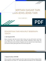 Pengertian Dasar Tari Dan Jenis-Jenis Tari