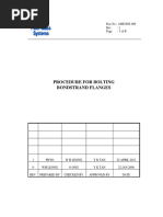 GRE INS-009, Flange Bolting Procedure