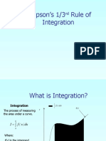 Simpson's 1/3 Rule of Integration