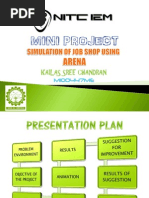 Simulation of Job Shop using Arena - Mini Project PPT