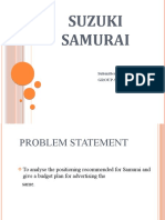 Suzuki Samurai - Case Study