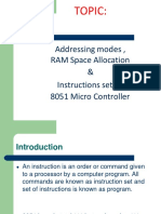 2.2 Microcontroller Instruction Set