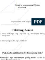 Mga Babasahin Hinggil Sa Kasaysayan NG Pilipinas (GNED 4) : This Study Resource Was Shared Via