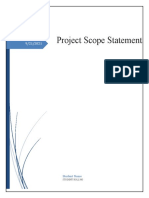 Project Scope Statement