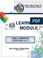 Final Lit 1 - Anglo American Literature Module Content Torreon