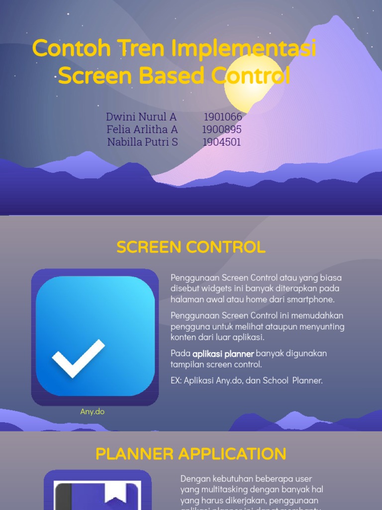 Tren Penggunaan Screen Based Control | PDF
