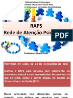 Cuidados da RAPS para saúde mental