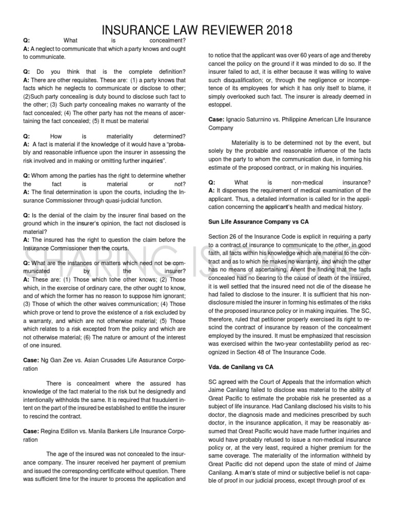 Insurance Finals Compilation 3 | PDF | Insurance | Life Insurance