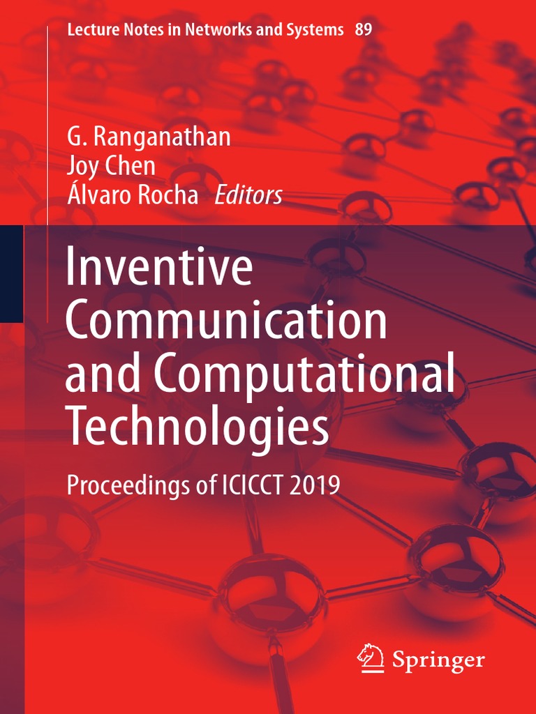 Inventive Communication and Computational Technologies, PDF, Internet Of  Things