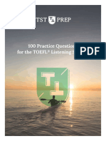 TST Prep - 100 TOEFL Listening Practice Questions