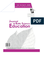 Journal of Baltic Science Education, Vol. 19, No. 4, 2020