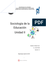 Evaluación de Sociologia (Unidad II)