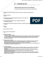 PERA/1516/0901507 - Decisão Do CA: Decisão Do Conselho de Administração Após Parecer Da Instituição