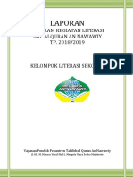 Toaz - Info Laporan Program Kegiatan Literasi Mts NW Borodocx PR