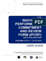 Individual Performance Commitment and Review Form (Ipcrf) : User Guide