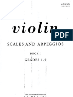Violin Scales and Arpeggios Book I Grades 1-5 Abrsm Publishing