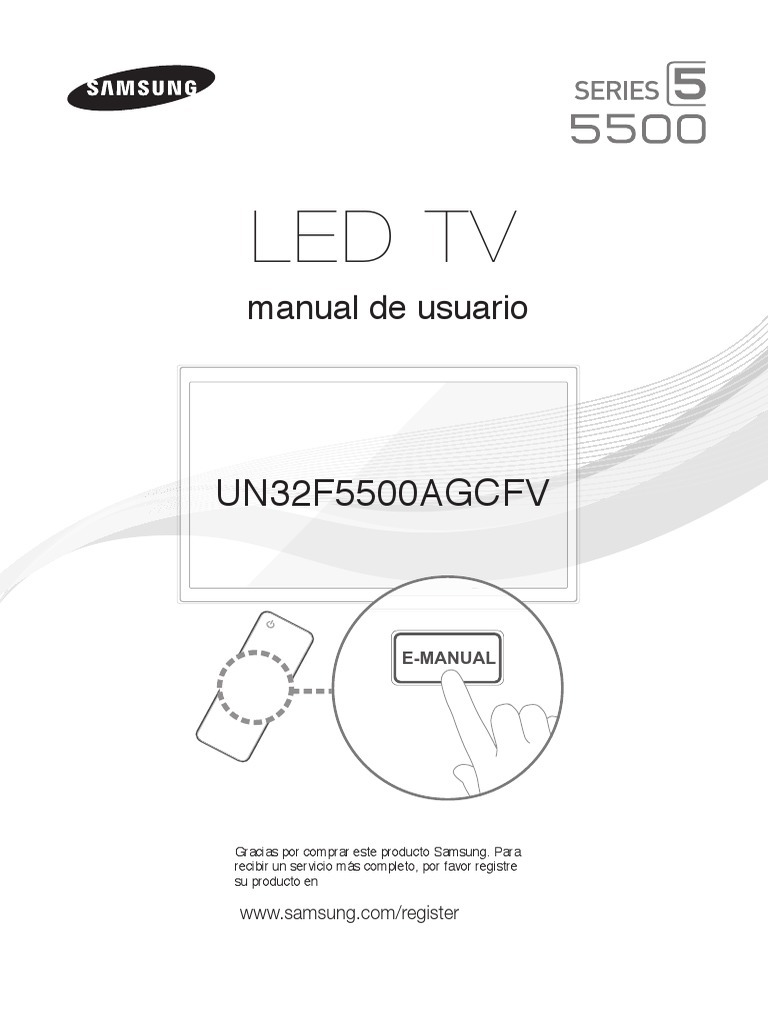 Manual TV Samsung UNF40F5500 | PDF | Control remoto | Hdmi