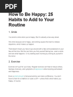 How To Be Happy: 25 Habits To Add To Your Routine: 1. Smile