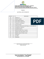 Relação de Pedido Material de Expediente