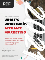 Whats Working in Affiliate Marketing 2021