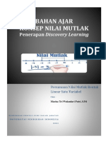 Bahan Ajar Konsep Nilai Mutlak: Penerapan Discovery Learning