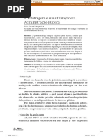NOGUEIRA, Erico Ferrari -2009. a Arbitragem e Sua Utilização Na Administração Pública. Revista Virtual Da Advocacia Geral Da União