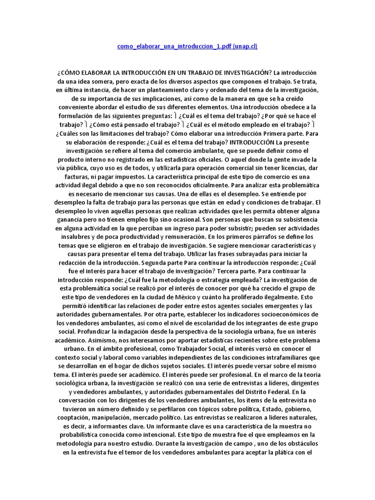 Cómo redactar una introducción efectiva | PDF | Estadísticas | Sociología